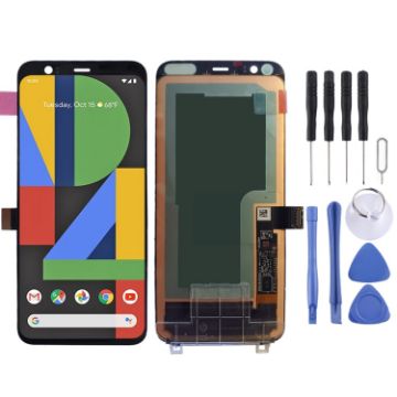 LCD Screen for Google Pixel 4 with Digitizer Assembly - Black - 1