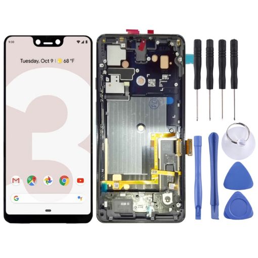 OEM LCD Screen for Google Pixel 3 XL Digitizer Full Assembly (Black) - 1