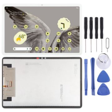 Google Pixel Tablet LCD Screen with Digitizer Assembly - White - 1