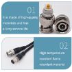 BNC Male To Female Connection Cable 1m - Full Copper HD Video Coaxial Cable - 5
