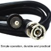 BNC Male to RCA Male Cable 2m - HD Video Coaxial Cable - 3