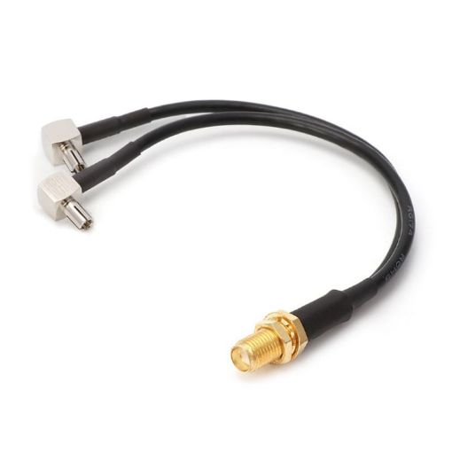 RG174 SMA Female to 2 x TS9 Male Cable Extension 15cm - 1