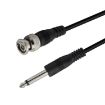 BNC Male to 6.35mm Plug Cable - 2m Length - 1