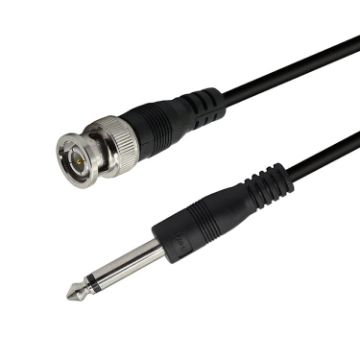 BNC Male to 6.35mm Plug Cable - 2m Length - 1