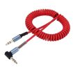 3.5mm Male to Male Audio AUX Cable, 1.5m Length, Red - 2