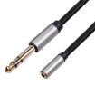 6.35mm Male to 3.5mm Female Audio Adapter Cable - 3m Length - 1