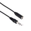 3.5 Male to 2.5 Female Converter Cable, 23cm - Black - 3