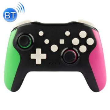 NS009 Wireless Bluetooth Gamepad For Switch Pro - Black/Green/Purple - 1