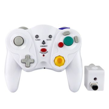 White Wireless Gamepad for Nintendo NGC - HY-5201 2.4HGz - 1
