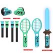 DOBE TNS-2123 Sports Lightsaber + Leg Strap + Tennis Racket + Wrist Strap for Nintendo Switch - 2