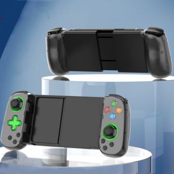 D7 BT5.0 Retractable Gamepad for PC/Android/iPhone - Black - 1
