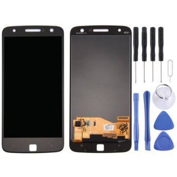 Motorola Moto Z LCD Screen with Digitizer Full Assembly - Black - 1