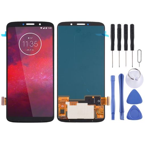 OLED LCD Screen for Motorola Moto Z3 with Digitizer - Black - 1