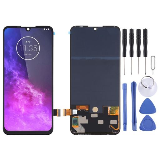 OLED LCD Screen for Motorola One Zoom with Digitizer - Black - 1