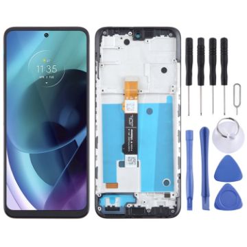 Motorola Moto G71 5G LCD Screen Digitizer Assembly with Frame - 1