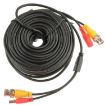 20m CCTV Safety Camera Power Video Cable - Black - 1