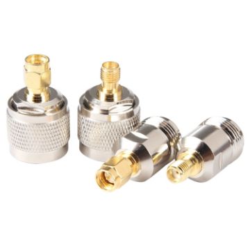 SMA to N RF Coaxial Connector Adapter - 4 in 1 - 1