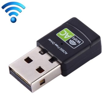 AC600Mbps Dual Band USB WiFi Adapter - External Network Card - 1