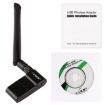 Picture of EDUP EP-AC1635 600Mbps Dual Band Wireless 11AC USB Ethernet Adapter 2dBi Antenna for Laptop/PC (Black)