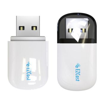 Picture of EZCast EZC-5200BS 600Mbps Dual Band WiFi + Bluetooth USB 2.0 Wireless Adapter (White)