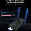 COMFAST CF-924AC V2 1200Mbps Dual Frequency Gigabit USB WIFI Receiver - 5