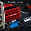 COMFAST CF-AX210 PLUS 5374Mbps Tri-band WiFi6E PCI-E Network Card - 7
