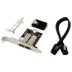 MiniPCI-E Dual Interface Fiber Gigabit SFP Network Card - 1