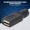 USB Female to 5.5 x 2.1mm Female Plug Adapter Connector - 5