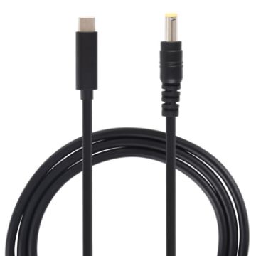 USB-C to 5.5 x 2.5mm Laptop Power Cable - 1.5m (Black) - 1