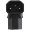 C13 to C14 Elbow AC Power Plug Adapter - Up Position - 4