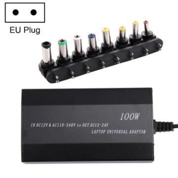 100W Universal Laptop Power Charger w/Car Charger & AC Adapter - Samsung, Sony, Asus, Acer - 1