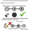 65W 6-20V Adjustable 3A DC Power Adapter Charger - UK Plug Small - 8