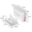GaN PD100W Type-C x 3 + USB x 3 Multi Port Laptop Adapter, White - 4
