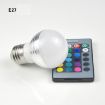 3W RGB LED Bulb 16 Color Night Lamp with Remote Control - 3