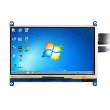 Waveshare 7" HDMI LCD Touch Screen for Raspberry Pi - Bicolor Case - 1
