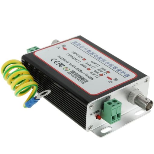 Black CCTV Video Monitor Surge Arrester - FSPD-02 2 in 1 - 1