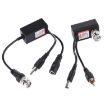 2 PCS HD 213B-C Coaxial CVI/TVI/AHD Video Audio Power Balun Transceiver - 2