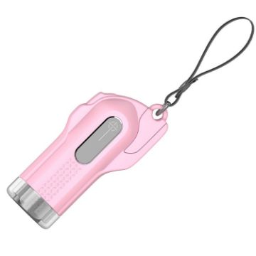CS-B09 Safety Hammer Tungsten Steel Striker Windows Breaker Pink - 1