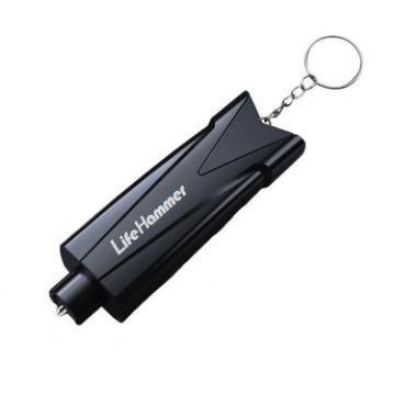 Black Vehicle Safety Hammer - Emergency Window Breaker - 1