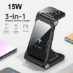 T8 QI Certified Fast Charging Station 3 in 1 Foldable Design - 7
