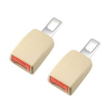 2 PCS Car Seat Belt Extension Buckle - Khaki - 1