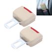 2 PCS RS-01 Car Seat Belt Extension Buckle - Khaki - 1
