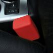 Red Rubber Car Seat Belt Clips - Protective Cover - 1