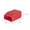 Red Rubber Car Seat Belt Clips - Protective Cover - 6
