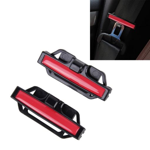Universal Car Seatbelt Adjuster Clip - Red (2PCS) - 1