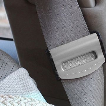 SHUNWEI SD-1401 Car Safety Seat Belt Adjuster - 2 PCS (Silver) - 1