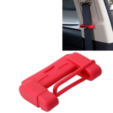 Adjustable Car Seat Belt Buckle Plug Protective Cover Case - Red - 1