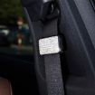 Picture of Car Seat Belts Crystal Clip Fixer Tightening Regulator (White)