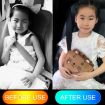 Car Child Seat Belt Adjusting Device - Mesh Fabric Lion Cover - 4