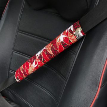 Car Seat Belt Protective Cover - Koi Red - 1